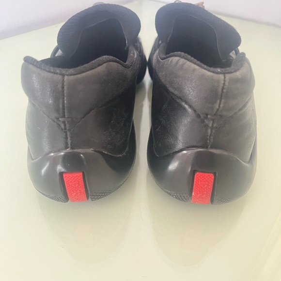 Prada Women's Black Leather Loafers - Picture 2 of 3
